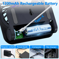 EverCool | QW-F51 – Portable Magnetic Fan, 1200mAh, 4 Speeds, 180°, USB