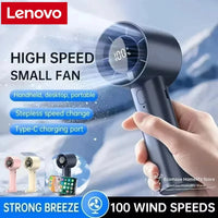 EverCool | LV-ICE – Mini Handheld Fan, 100 Speeds, Ice Cooling, Phone Stand