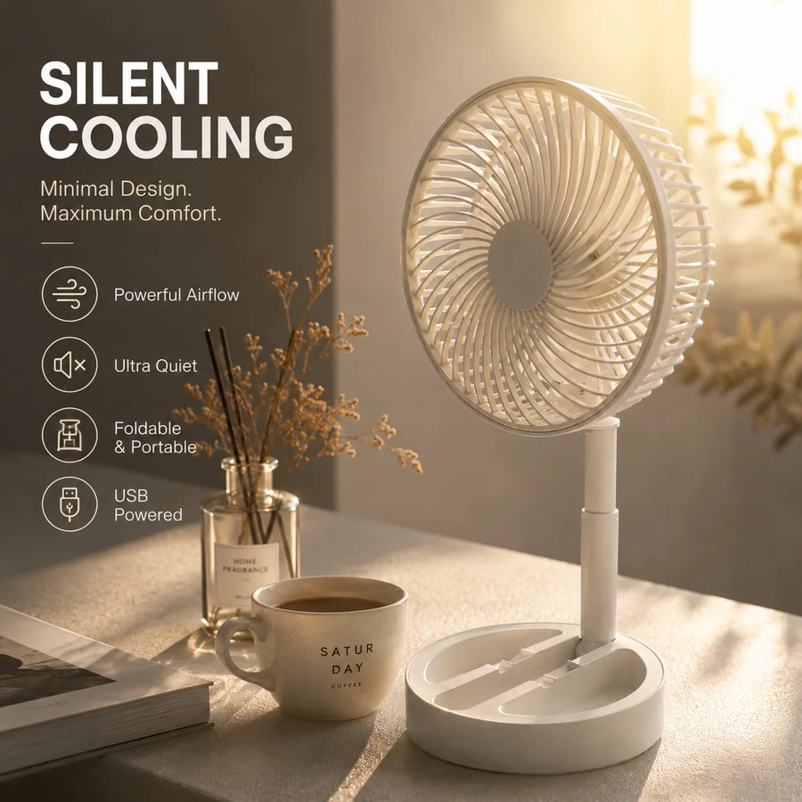 EverCool | SE-DESK – Small Desktop Fan, High Wind, Air Circulator, Portabel