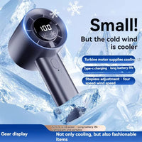 EverCool | LV-ICE – Mini Handheld Fan, 100 Speeds, Ice Cooling, Phone Stand