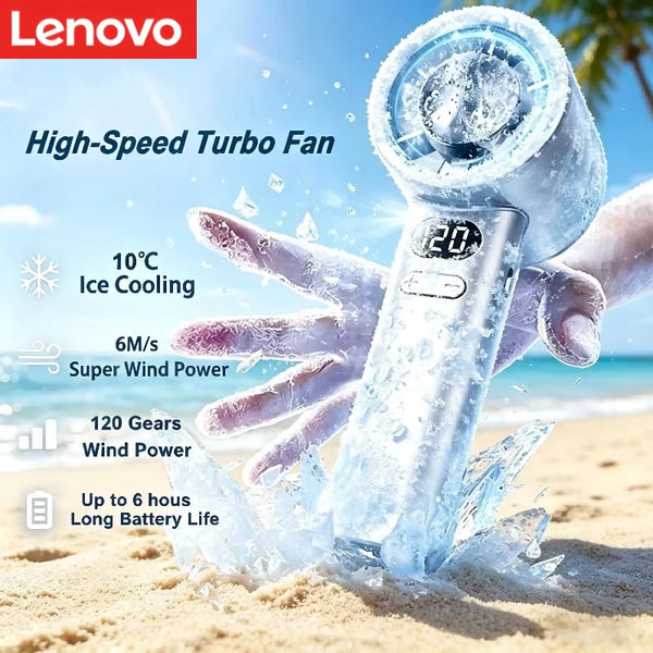 EverCool | LV-3000 – Handheld Fan, 3000mAh, LED Display, Ice Compress, USB