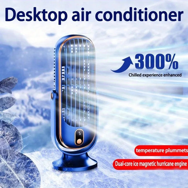 EverCool | DM-PRO – Dual Motor Desk Fan, Large Battery, Travel & Camping