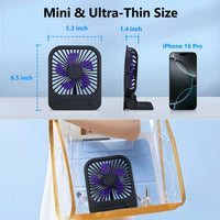 EverCool | QW-F51 – Portable Magnetic Fan, 1200mAh, 4 Speeds, 180°, USB