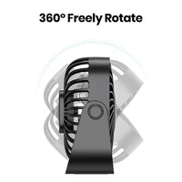 EverCool | TK-MINI – 4" USB Mini Fan, 360°, 3 Speeds, Camping & Home